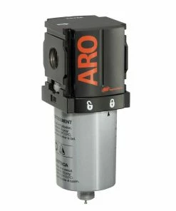 New! ARO 1000 Series Coalescing Air Compressor Filter, 1/4 in. NPT, Auto Drain, Metal Bowl