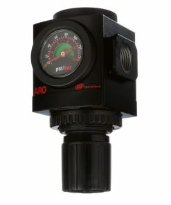 New! ARO 2000 Series Air Compressor Regulator with Flush-Mount Gauge, 1/2 in. NPT, Standard Knob Control, 0 to 140 PSI